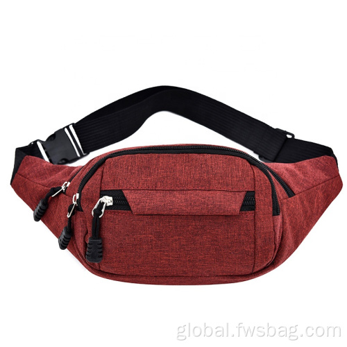 Black Belt Bag Sports Running Fanny Pack Outdoor Travel Waist Bag Supplier